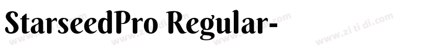 StarseedPro Regular字体转换